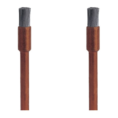SS Brush,1/8in. dia.,1-3/4in. L,PK2