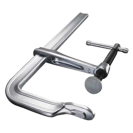 24 in Bar Clamp, Forged Steel Handle and 4 3/4 in Throat Depth