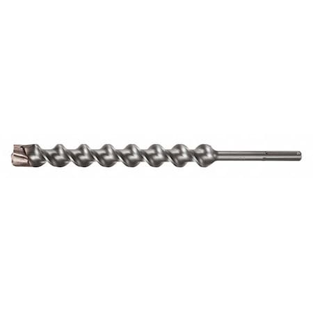 4-Cutter Hammer Drill Bit 1-3/4" x 21"L, SDS Max