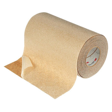 Anti-Slip Tape Mineral Coated; Substrate: Plastic Film 60 Grit Size, Clear, 6" W x 60 ft. L