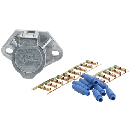Trailer Receptacle, 3-15/16 In