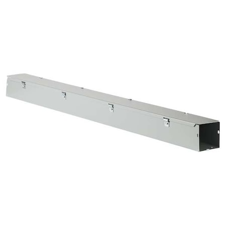 Straight Section Wireway, 1 Rating, Steel, Powder Coated