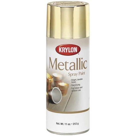 Metallic Spray Paint, Silver Metallic, Metallic, Solvent, 11 oz
