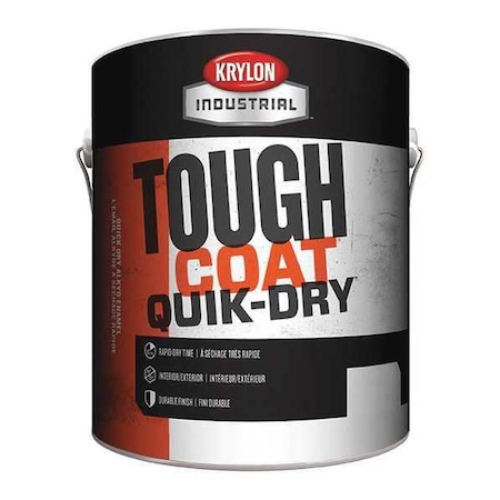 Interior/Exterior Paint, Flat, Alkyd Base, Black, 1 gal