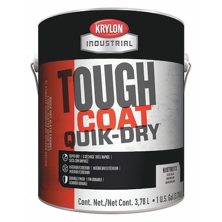 Interior/Exterior Paint, High Gloss, Alkyd Base, Clear, 1 gal