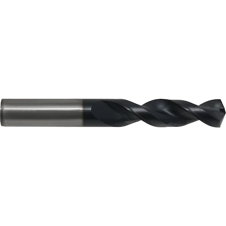 Screw Machine Drill Bit, 3/32 in Size, 135  Degrees Point Angle, Cobalt Steel, TiAlN Finish