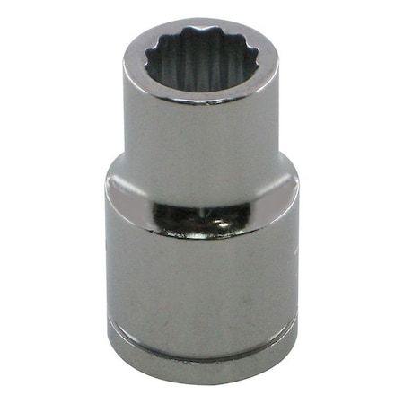 WESTWARD 1/2 in Drive, 31mm Metric, Socket, 12 Points,  Steel, Chrome, 31 mm