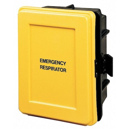 Respirator Wall Case,Black/Yellow