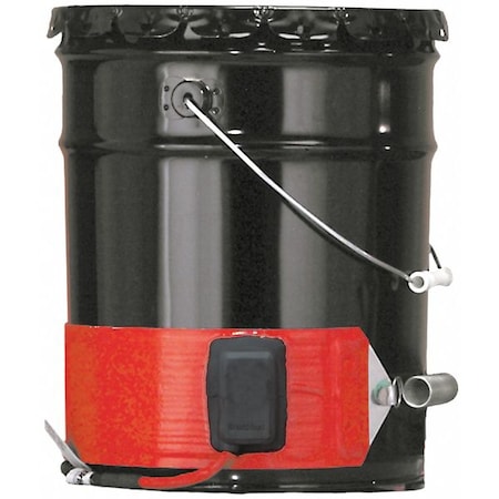 Drum/Pail Heater, Silicone Rubber, 120VAC, 5 Gallon, 550W, 35"L x 4"W