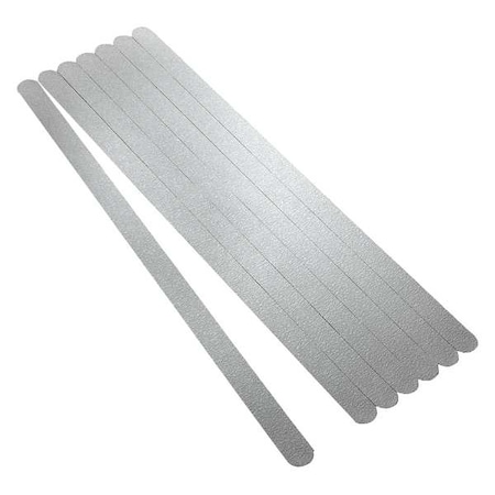 Anti-Slip Tread vinyl Proprietary Grit Size, White, 3/4" W x 17" L