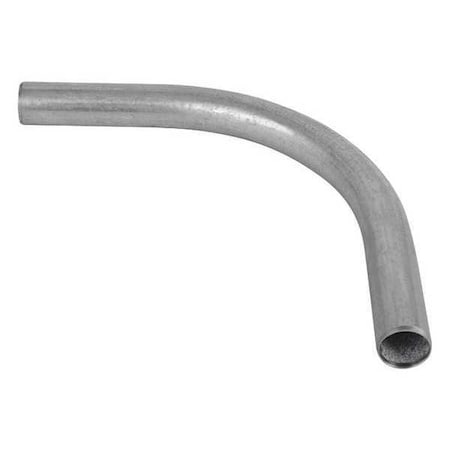 EMT 90 Deg Elbow, 1 in, Steel, Galvanized, Silver