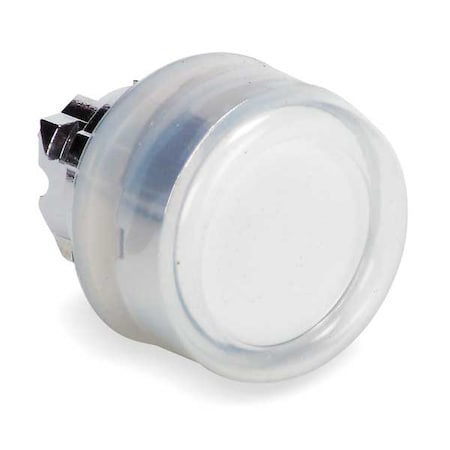 Push Button Operator, Flush, Momentary Action, Not Applicable Release, Illuminated, White