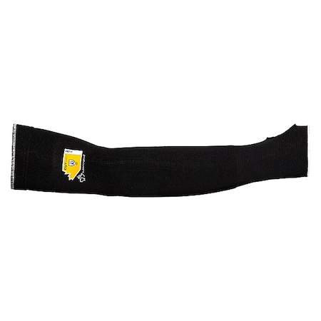 Cut-Resistant Sleeve, Cut Level A4, 18 in Length, Thumbhole, Black, XL,PR