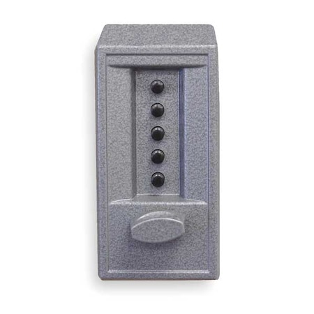 Push Button Lock,Entry,Gray Powder Paint