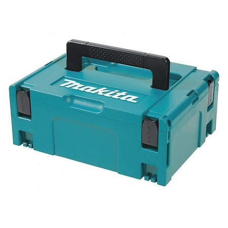 MAKPAC Interlocking Tool Case, Plastic, Blue, 15-1/2 in W x 11-1/2 in D x 6-1/2 in H