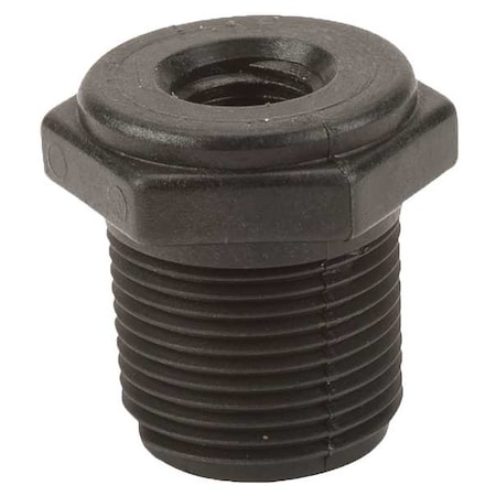 Reducing Bushing, Polypropylene, 3/4" x 1/4", Schedule 80, 300 psi Max Pressure