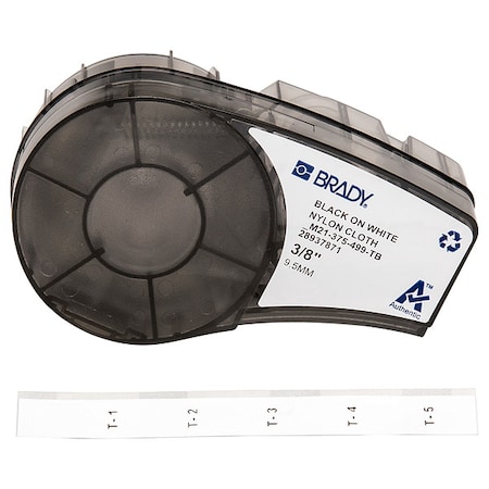 Aggressive Adhesive Multi-Purpose Nylon Terminal Block Labels for Brady M210 and M211, 0.375in