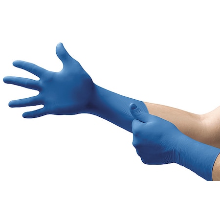 USE-880, Disposable Gloves, 3.00 to 3.99 mil Palm, Nitrile, Powder-Free, 2XL (10 1/2), 100 PK, Blue