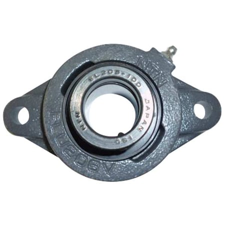 Flange Bearing, 2-Bolt, Ball, 1-3/16" Bore