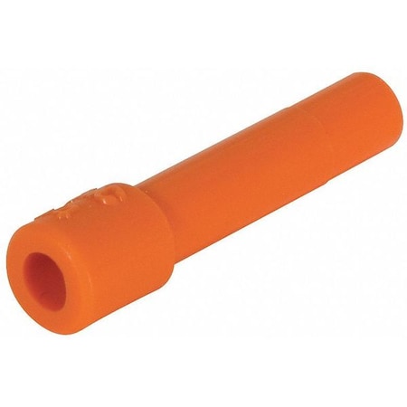 Push-Fit Fitting Plug, Tube Stem, 3.2mm Tube OD, Plastic/Metal Combination