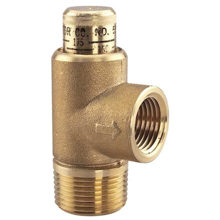 Adjustable Relief Valve,3/4 x 1/2 In