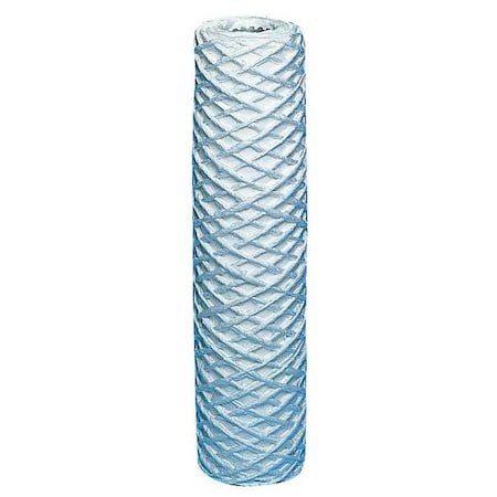 String Wound Filter Cartridge, 5 gpm, 100 Micron, 2-7/8" O.D., 9 7/8 in H