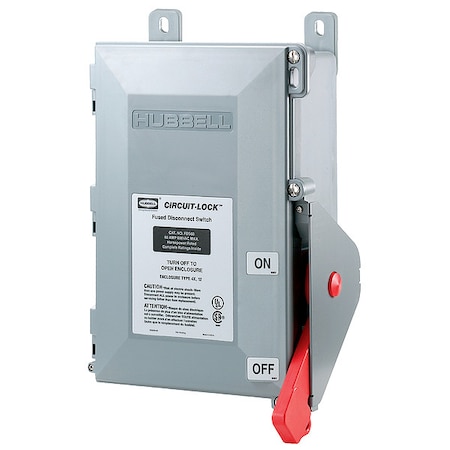 Fusible, Disconnect Switch, Heavy Duty, 600 V, 3PST