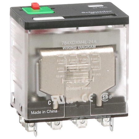 Socket, General Purpose Relay, Square, 15 A, 14 Pins, Faston Connector