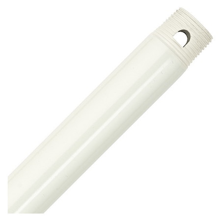 Ceiling Fan Downrod,24 In. L,White