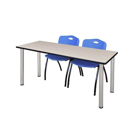 Rectangle Tables > Training Tables > Kee Table & Chair Sets, 60 W, 24 L, 29 H, Maple