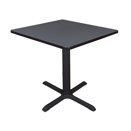 Square Tables > Breakroom Tables > Cain Square & Round Tables, Wood,Metal Top, Grey