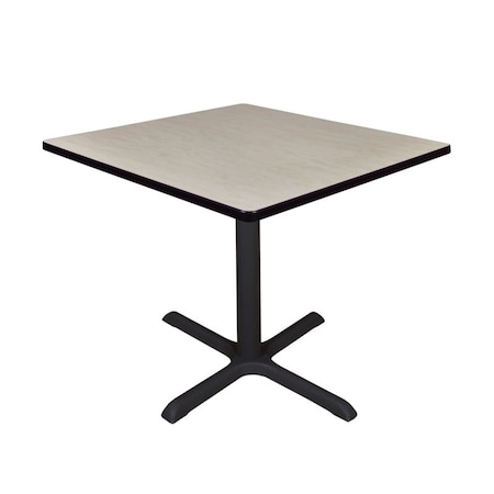 Cain Square & Round Tables, Wood, Metal Top, Maple