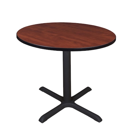 Cain Square & Round Tables, Wood, Metal Top, Cherry