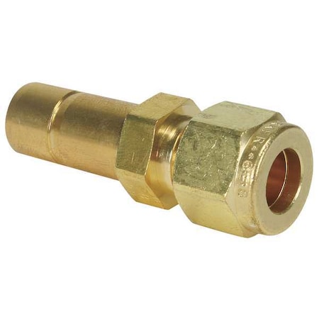 1/4" A-LOK x Tube Stub Brass Tube End Reducer
