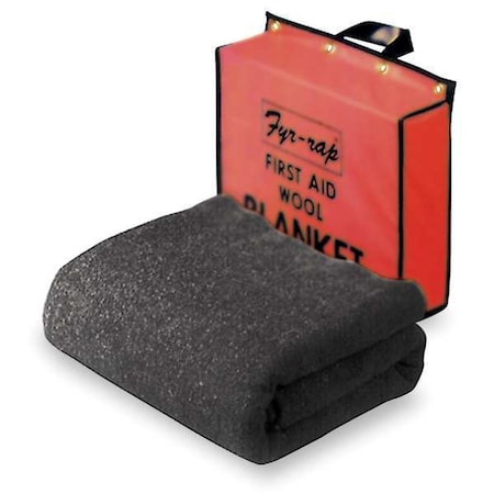 Fire Blanket and Pouch,Wool/Nylon Blend