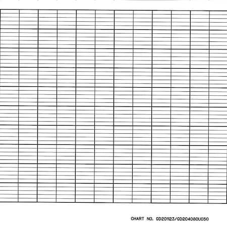 Strip Chart,Fanfold,Range None,52 Ft