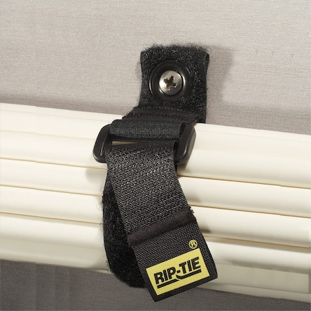 Cable Tie Strap, 10 in L, 2-1/2 in Max Bundle Dia., Red, Nylon, 90 lb Strength, 2 PK
