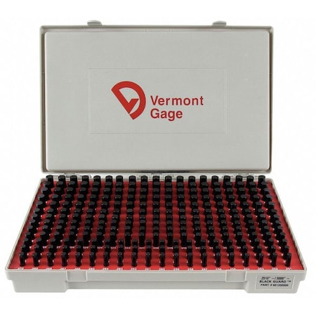Pin Gage Set,Minus,0.251-0.500 In,Black