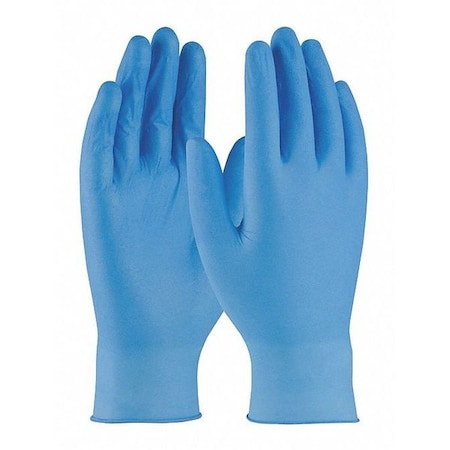 Ambi-dex Axle, Disposable Gloves, 4 mil Palm, Nitrile, Powder-Free, 2XL, 100 PK, Blue