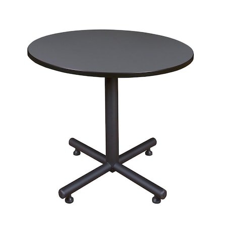 Round Tables > Breakroom Tables > Kobe Square & Round Tables, Wood,Metal Top, Grey