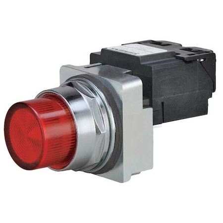 Pilot Light Complete,LED,24V,30mm,RD