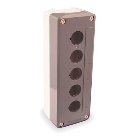 Pushbutton Enclosure,22mm,5 Hole,Plastic