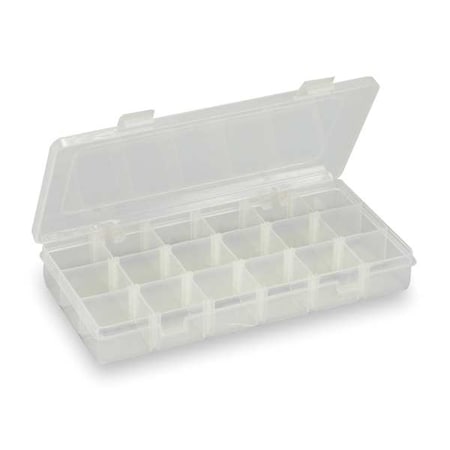 Adjustable Compartment Box with 3 to 18 compartments, Plastic, 1-3/8" H x 9 in W