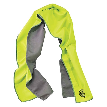 Cooling Towel,Lime,40-7/8inL x 9-3/4inW