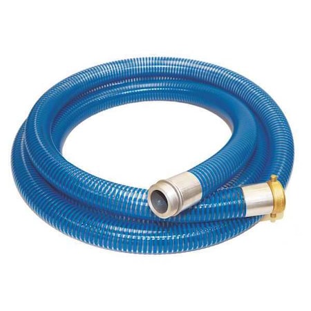 1-1/2" ID x 20 ft PVC Water Suction Hose Clear/BL