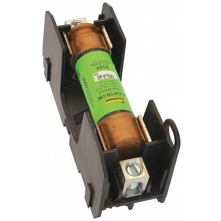 Open Fuse Block, R UL Class, 250V AC/DC Volt Rating, 2 Poles, Box Lug