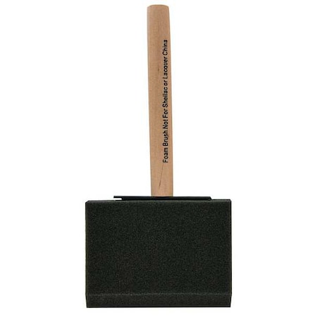 4" Flat Sash Firm, Foam Bristle, Paint Brush, Wood Handle