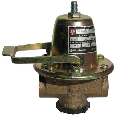 Water Pressure Reducing Valve,1/2 In.