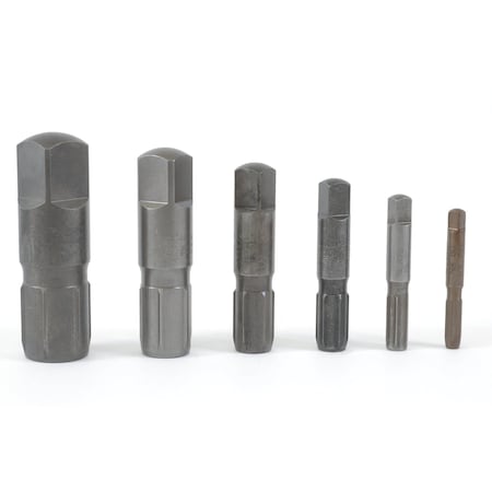 6 Piece Pipe Extractor Set for 1/8"-1" Pipes