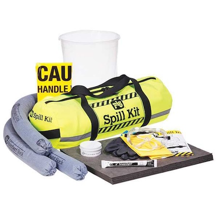 Truck Spill Kit, 4 gal Volume Absorbed per Kit, Bag, Yellow, 31